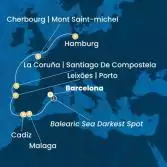 Spain, Portugal, France, Germany