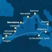 Spain, France, Italy, Tunisia, Morocco