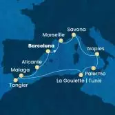 Spain, France, Italy, Tunisia, Morocco