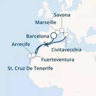 Spain, France, Italy, Canary Islands