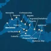 Spain, France, Italy, Malta, Greece