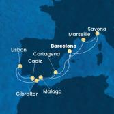 Spain, Portugal, Gibraltar, France, Italy