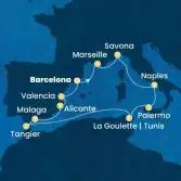 Spain, France, Italy, Tunisia, Morocco