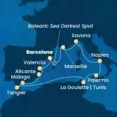 Spain, France, Italy, Tunisia, Morocco