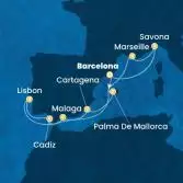Spain, Portugal, Balearic Islands, France, Italy
