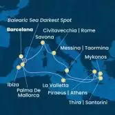 Spain, Balearic Islands, Malta, Greece, Italy