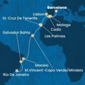 Spain, Portugal, Canary Islands, Cape Verde, Brazil