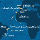 Spain, Portugal, Canary Islands, Cape Verde, Brazil