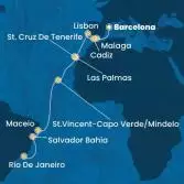 Spain, Portugal, Canary Islands, Cape Verde, Brazil