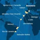 Spain, Portugal, Canary Islands, Cape Verde, Brazil