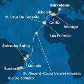 Spain, Portugal, Canary Islands, Cape Verde, Brazil