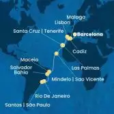 Spain, Portugal, Canary Islands, Cape Verde, Brazil