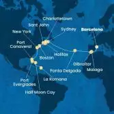 Spain, Gibraltar, The Azores, Canada, United States, Florida (USA), Dominican Republic