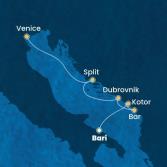 Italy, Montenegro, Croatia