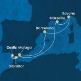 Spain, Gibraltar, France, Italy