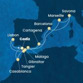 Spain, Portugal, Gibraltar, France, Italy, Morocco