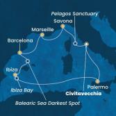 Italy, France, Spain, Balearic Islands