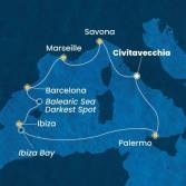 Italy, France, Spain, Balearic Islands