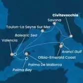 Italy, France, Balearic Islands, Spain