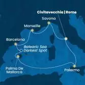 Italy, France, Spain, Balearic Islands