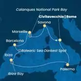 Italy, France, Spain, Balearic Islands