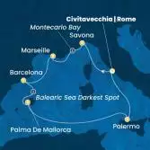 Italy, France, Spain, Balearic Islands