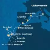 Italy, Spain, Morocco, Canary Islands, Madeira 