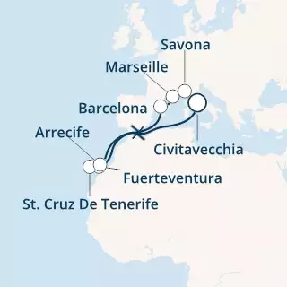 Italy, Spain, Canary Islands, France