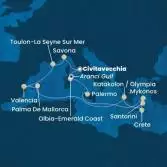 Italy, France, Spain, Balearic Islands, Greece