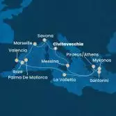 Italy, Greece, Malta, Balearic Islands, Spain, France