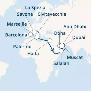 Italy, France, Spain, Oman, United Arab Emirates