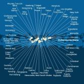 Italy, France, Spain, Portugal, The Azores, United States, Florida (USA), Mexico, USA, Hawaii, Polynesia, Fiji, Australia