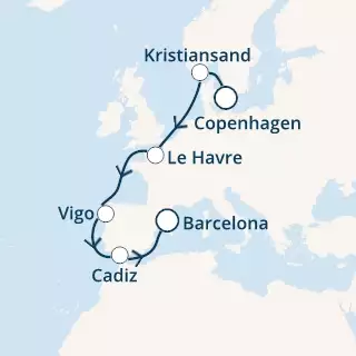 Denmark, Norway, France, Spain