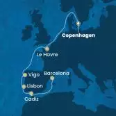 Denmark, France, Spain, Portugal