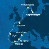 Denmark, Norway, France, Spain