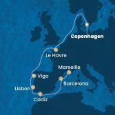 Denmark, France, Spain, Portugal