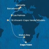 South Africa, Namibia, Cape Verde, Canary Islands, Spain, France