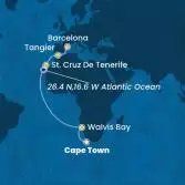 South Africa, Namibia, Canary Islands, Morocco, Spain