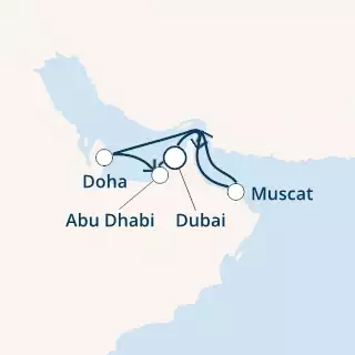 COSTA DIADEMA - trasa 6 nocy podróż z: DUBAI w dniu 23/11/2019 - United Arab Emirates, Oman