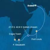 United Arab Emirates, Mauritius, South Africa