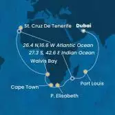United Arab Emirates, Mauritius, South Africa, Namibia, Canary Islands