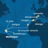 Antilles, Canary Islands, Morocco, Spain, France