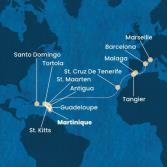 Antilles, Virgin Islands, Canary Islands, Morocco, Spain, France