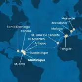 Antilles, Virgin Islands, Canary Islands, Morocco, Spain, France