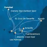 Madeira , Canary Islands, Morocco, Spain