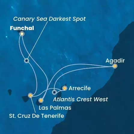 COSTA FORTUNA - trasa 6 nocy podróż z: FUNCHAL w dniu 08/03/2026 - Madeira , Canary Islands, Morocco