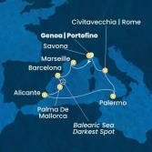 Italy, France, Spain, Balearic Islands