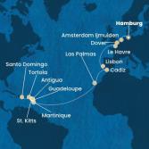 Germany, England, France, Portugal, Spain, Canary Islands, Antilles, Virgin Islands