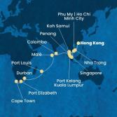 China, Vietnam, Singapore, Malaysia, Sri Lanka, Maldives, Mauritius, South Africa