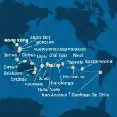 China, Philippines, Australia, Hawaii, Fiji, Tonga, Polynesia, Chile